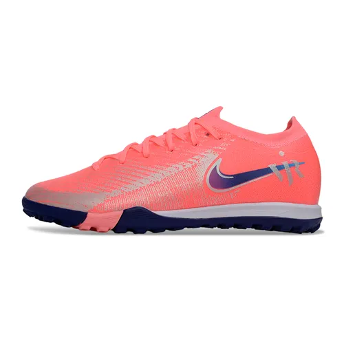 Chuteira Society Nike Air Zoom Mercurial Vapor 16 Elite TF Rosa e Azul