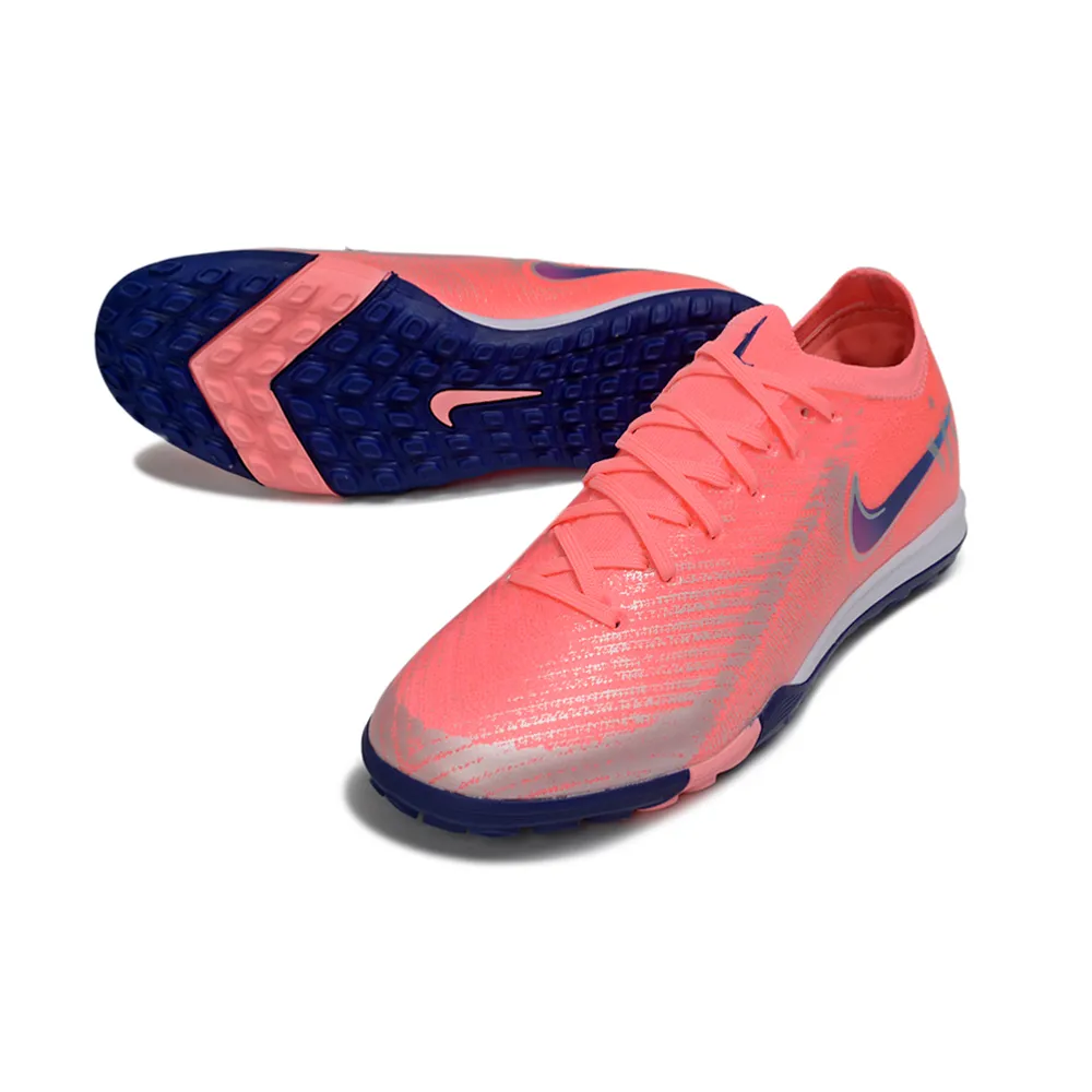 Chuteira Society Nike Air Zoom Mercurial Vapor 16 Elite TF Rosa e Azul