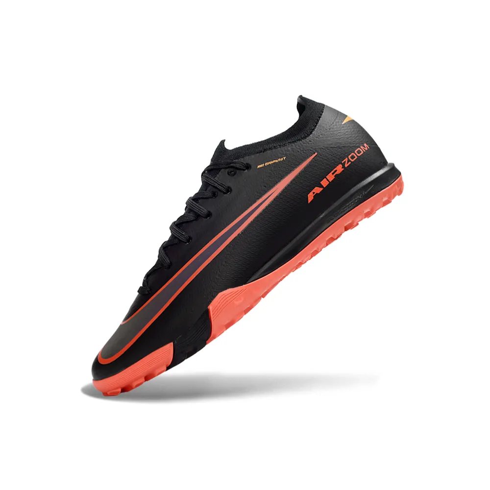 Chuteira Society Nike Air Zoom Mercurial Vapor 16 Elite TF Preto e Laranja
