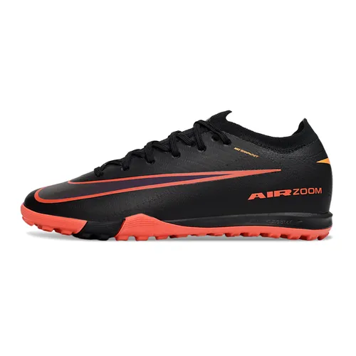 Chuteira Society Nike Air Zoom Mercurial Vapor 16 Elite TF Preto e Laranja