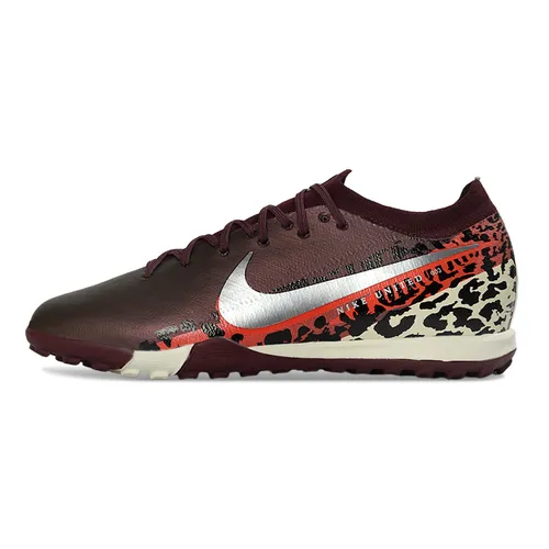 Chuteira Society Nike Air Zoom Mercurial Vapor 16 Elite TF Marrom e Bege