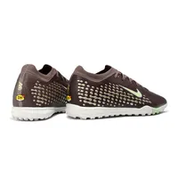 Chuteira Society Nike Air Zoom Mercurial Vapor 16 Elite TF Marrom e Verde - imagem 6