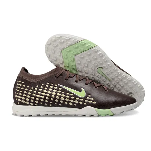 Chuteira Society Nike Air Zoom Mercurial Vapor 16 Elite TF Marrom e Verde