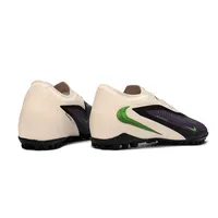 Chuteira Society Nike Phantom ReactX 6 Pro TF Preto, Bege e Verde - imagem 2