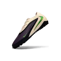 Chuteira Society Nike Phantom ReactX 6 Pro TF Preto, Bege e Verde - imagem 4
