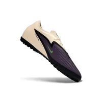 Chuteira Society Nike Phantom ReactX 6 Pro TF Preto, Bege e Verde - imagem 3