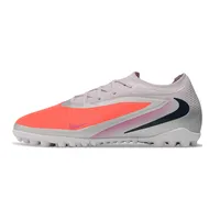 Chuteira Society Nike Phantom ReactX 6 Pro TF Prata e Laranja - imagem 1