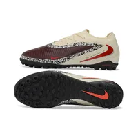 Chuteira Society Nike Phantom ReactX 6 Pro TF Bege e Vermelho - imagem 5