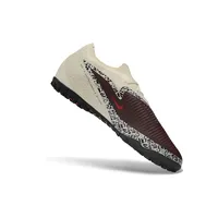 Chuteira Society Nike Phantom ReactX 6 Pro TF Bege e Vermelho - imagem 6