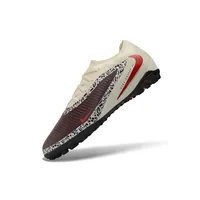 Chuteira Society Nike Phantom ReactX 6 Pro TF Bege e Vermelho - imagem 4