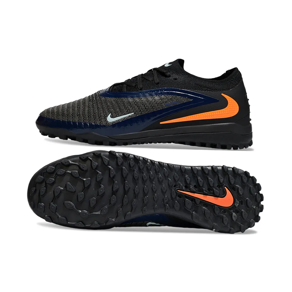 Chuteira Society Nike Phantom GX 6 Elite TF Preto e Laranja