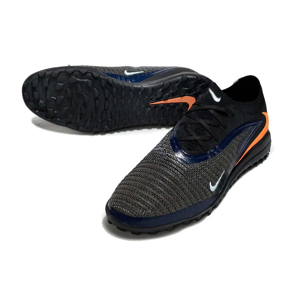 Chuteira Society Nike Phantom GX 6 Elite TF Preto e Laranja