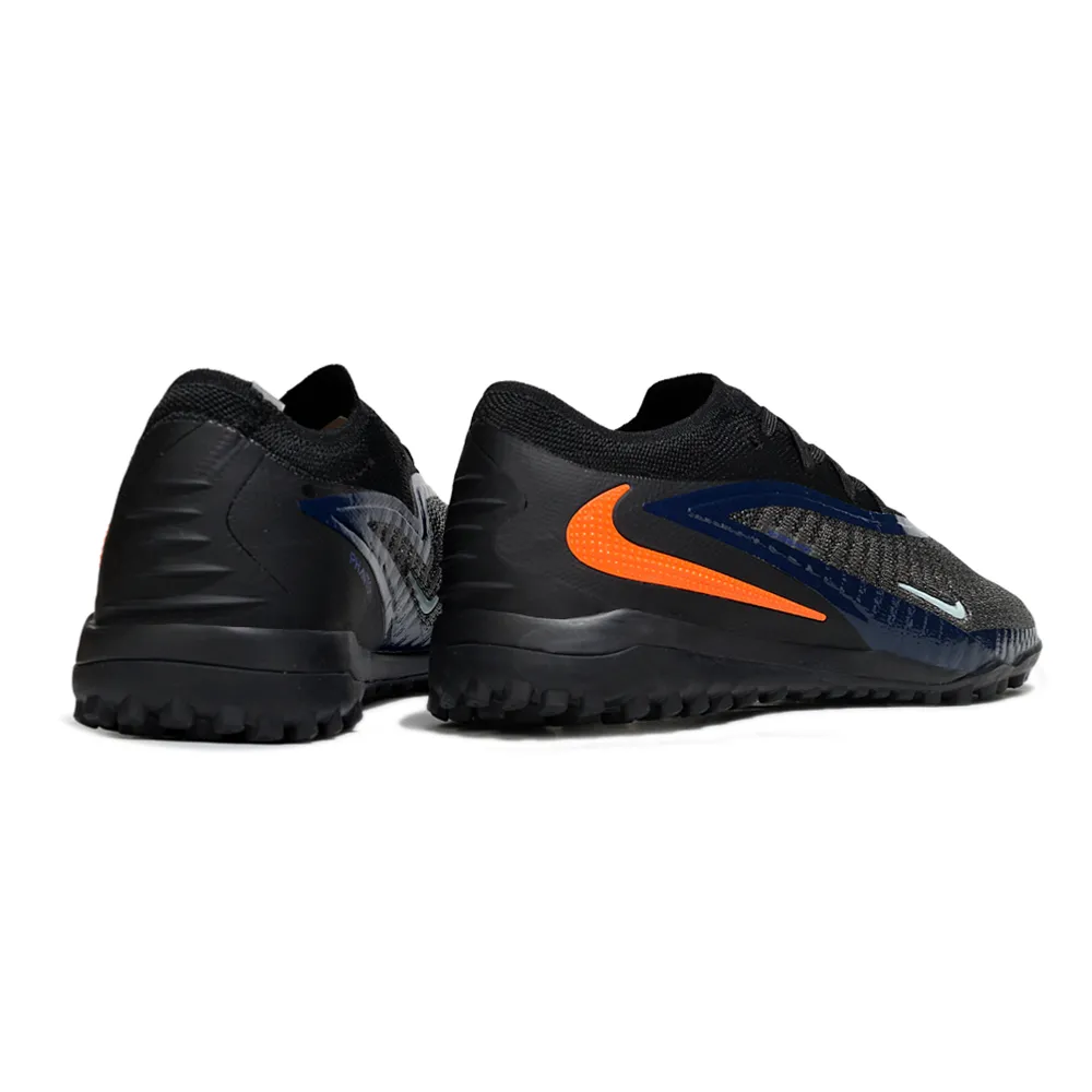 Chuteira Society Nike Phantom GX 6 Elite TF Preto e Laranja