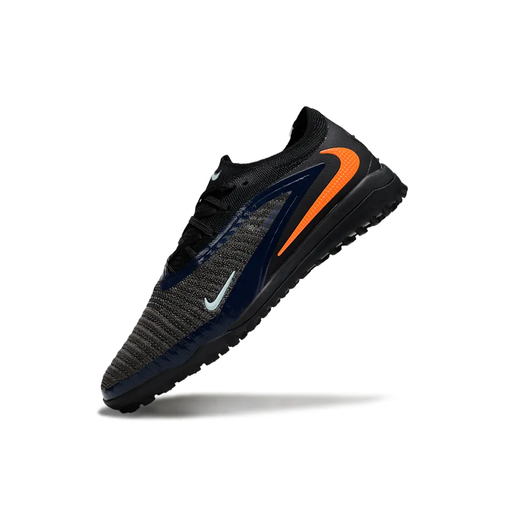 Chuteira Society Nike Phantom GX 6 Elite TF Preto e Laranja