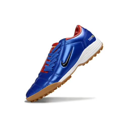 Chuteira Society Nike Total 90 TF Azul e Vermelho