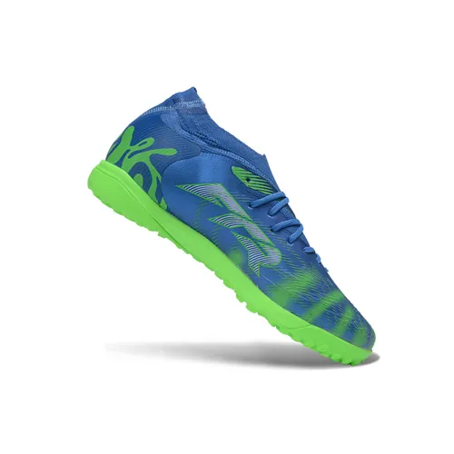 Chuteira Society Puma Future 9 TF Azul e Verde