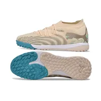 Chuteira Society Puma Future 9 TF Bege e Azul - imagem 6
