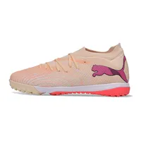 Chuteira Society Puma Future 9 TF Bege e Rosa - imagem 1