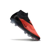 Chuteira Infantil Campo Nike Phantom GX 6 Elite FG Preto e Vermelho - imagem 4