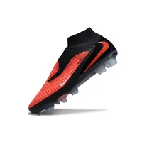 Chuteira Infantil Campo Nike Phantom GX 6 Elite FG Preto e Vermelho - imagem 3