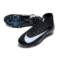 Chuteira Infantil Campo Nike Air Zoom Mercurial Superfly 10 Elite FG Preto e Azul - imagem 2