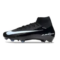 Chuteira Infantil Campo Nike Air Zoom Mercurial Superfly 10 Elite FG Preto e Azul - imagem 1