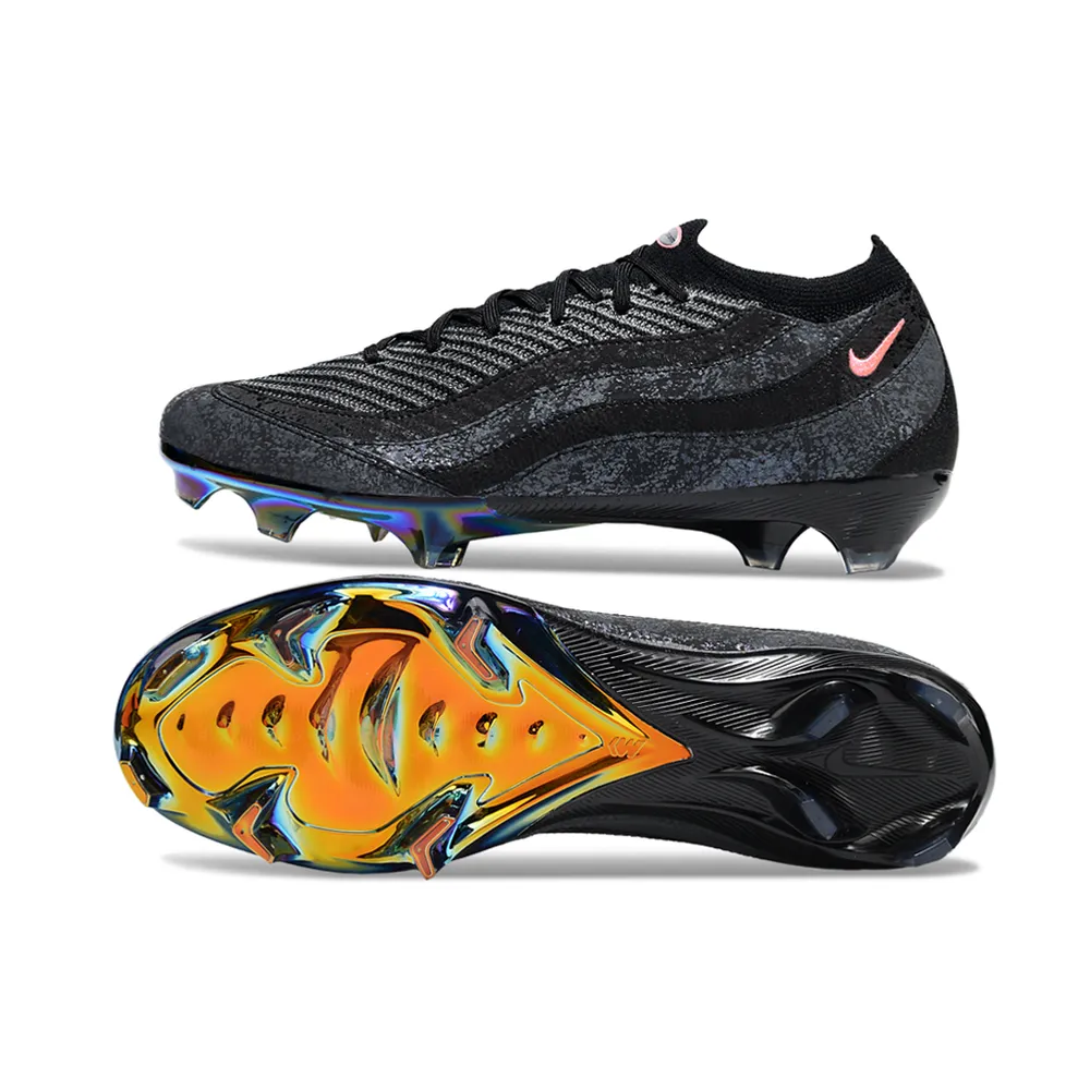 Chuteira Infantil Campo Nike Air Zoom Mercurial Vapor 16 Elite FG Preto