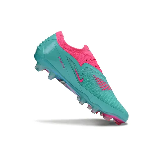 Chuteira Infantil Campo Nike Phantom GX 6 Elite FG Azul e Rosa