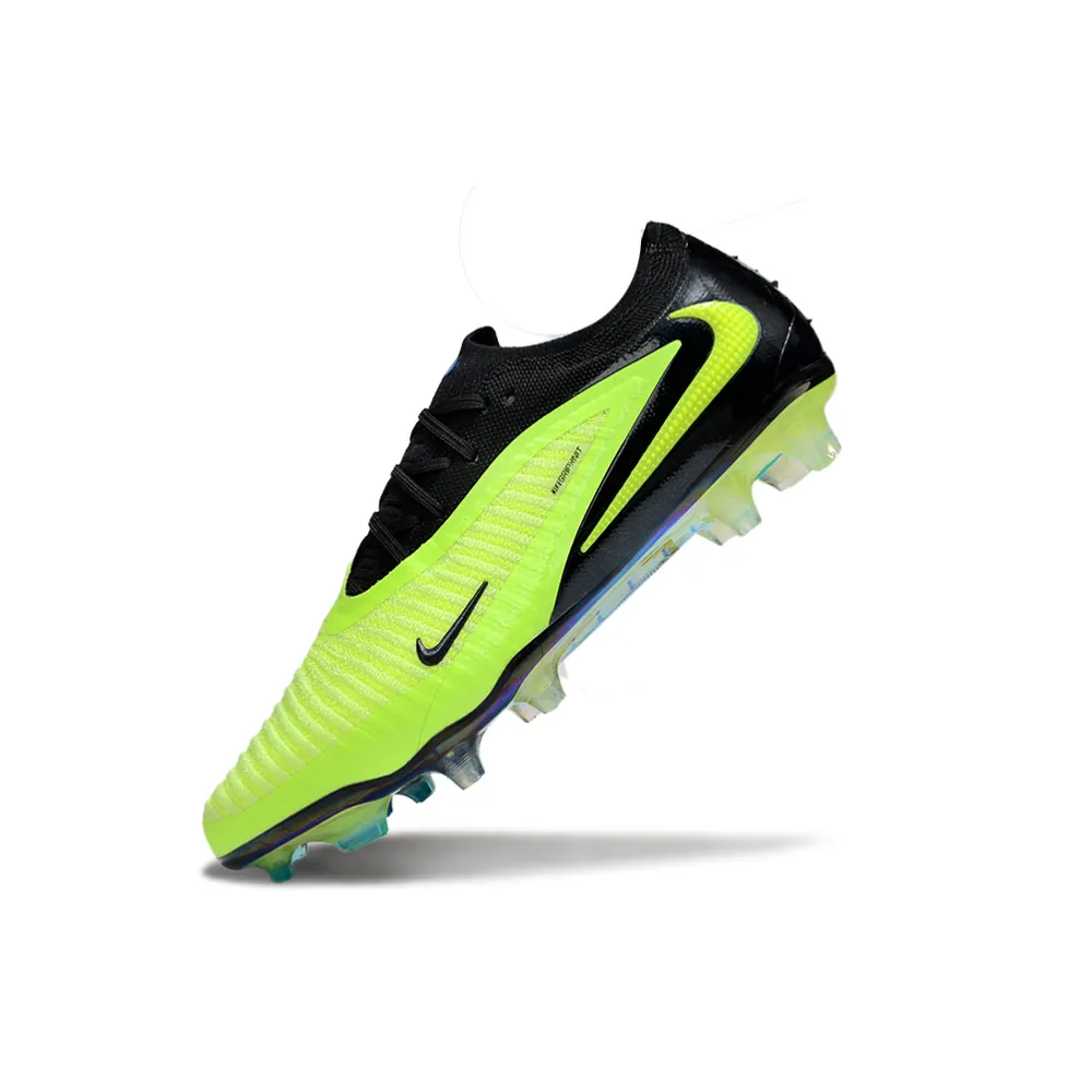 Chuteira Infantil Campo Nike Phantom GX 6 Elite FG Verde e Preto