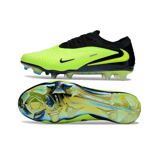 Chuteira Infantil Campo Nike Phantom GX 6 Elite FG Verde e Preto