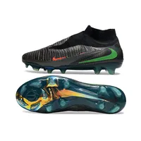 Chuteira Infantil Campo Nike Phantom GX 6 Elite FG Preto e Verde - imagem 3