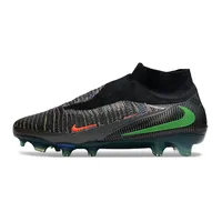 Chuteira Infantil Campo Nike Phantom GX 6 Elite FG Preto e Verde - imagem 1