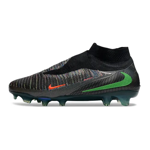 Chuteira Infantil Campo Nike Phantom GX 6 Elite FG Preto e Verde
