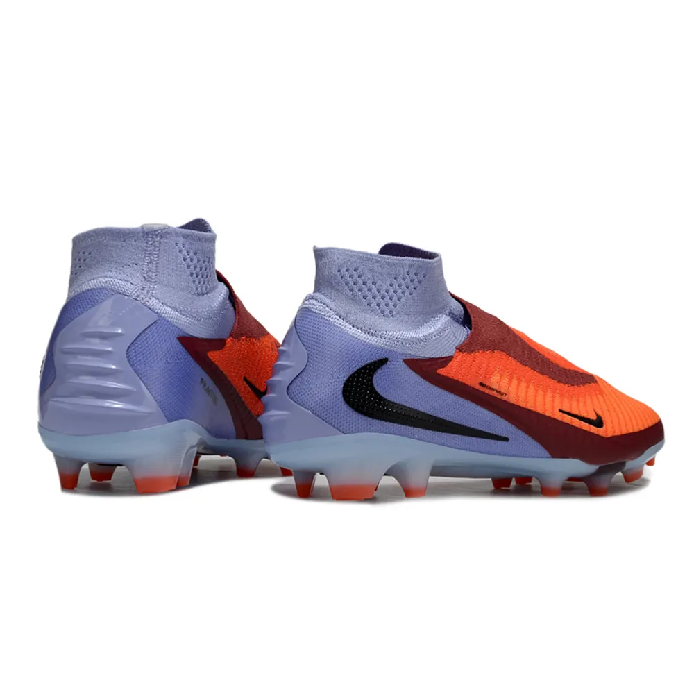 Chuteira Infantil Campo Nike Phantom GX 6 Elite FG Roxo e Laranja