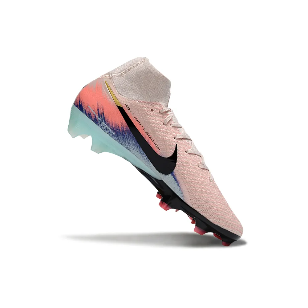 Chuteira Infantil Campo Nike Air Zoom Mercurial Superfly 10 Elite FG Rosa