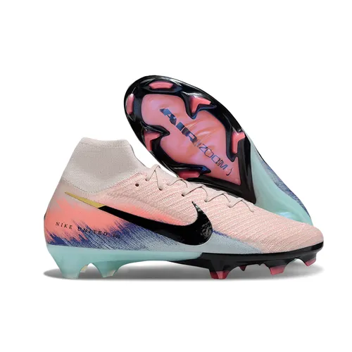 Chuteira Infantil Campo Nike Air Zoom Mercurial Superfly 10 Elite FG Rosa
