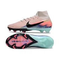 Chuteira Infantil Campo Nike Air Zoom Mercurial Superfly 10 Elite FG Rosa - imagem 3