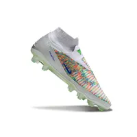 Chuteira Infantil Campo Nike Phantom GX 6 Elite FG Prata e Verde - imagem 7