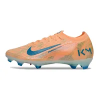 Chuteira Infantil Campo Nike Air Zoom Mercurial Vapor 16 Elite FG Bege e Azul - imagem 1