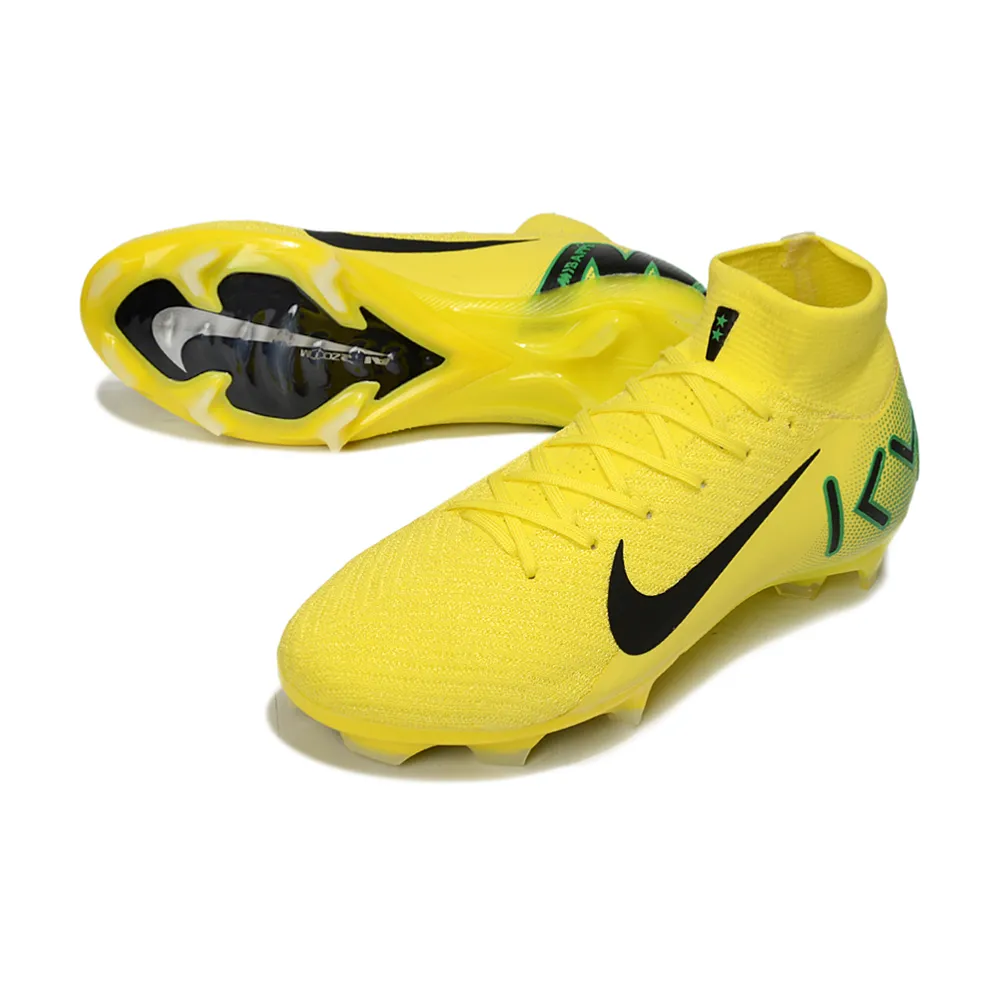 Chuteira Infantil Campo Nike Air Zoom Mercurial Superfly 10 Elite FG Amarelo