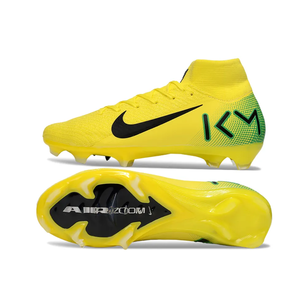 Chuteira Infantil Campo Nike Air Zoom Mercurial Superfly 10 Elite FG Amarelo