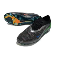 Chuteira Infantil Campo Nike Phantom GX 6 Elite FG Preto e Verde - imagem 6