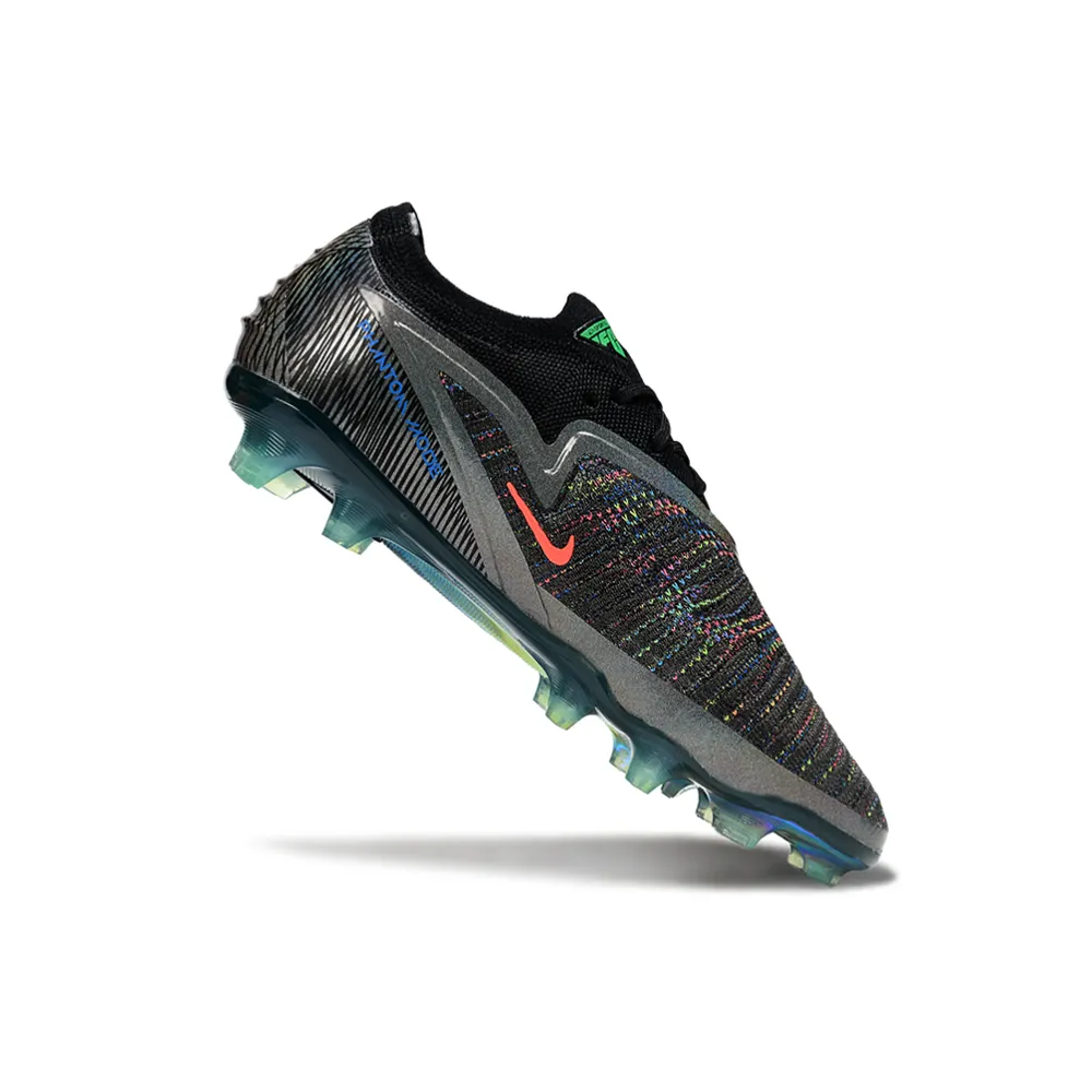 Chuteira Infantil Campo Nike Phantom GX 6 Elite FG Preto e Verde