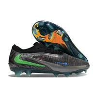 Chuteira Infantil Campo Nike Phantom GX 6 Elite FG Preto e Verde - imagem 7
