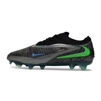 Chuteira Infantil Campo Nike Phantom GX 6 Elite FG Preto e Verde - imagem 1