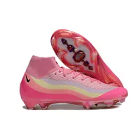 Chuteira Infantil Campo Nike Air Zoom Mercurial Superfly 10 Elite FG Rosa - imagem 6