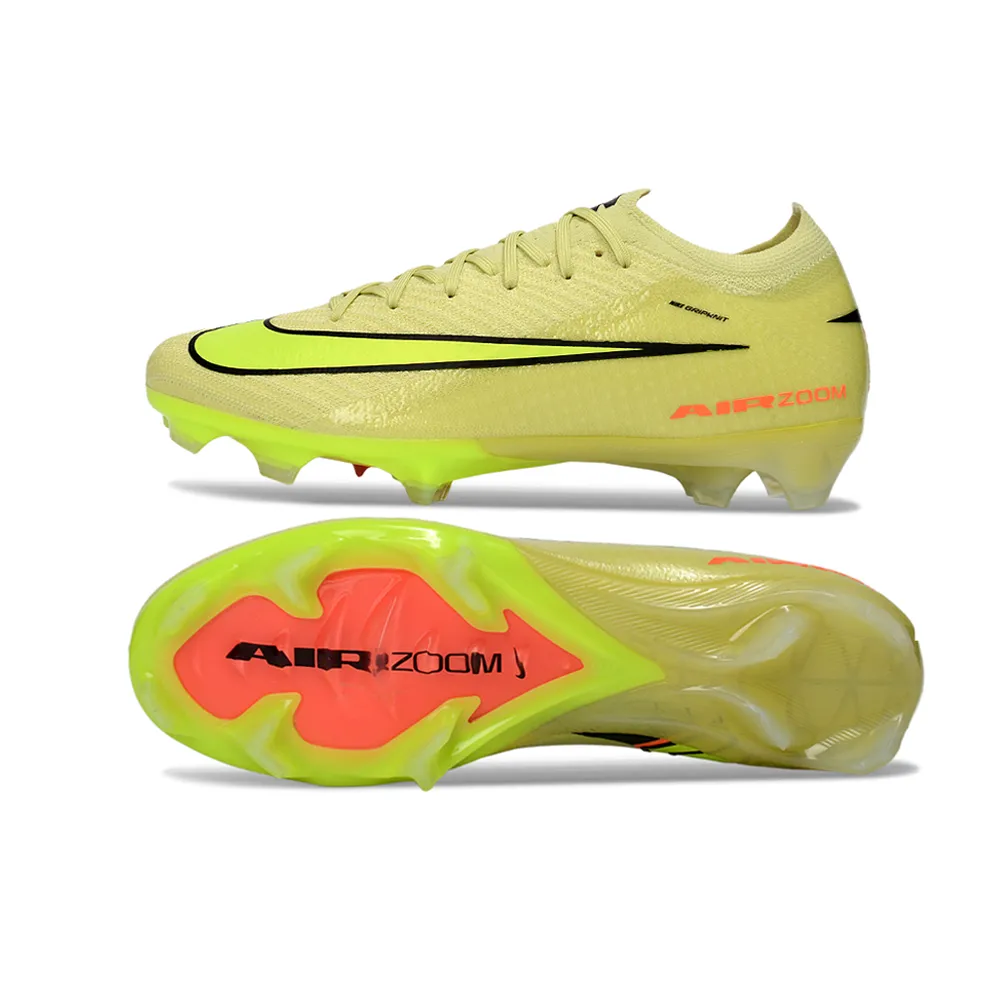 Chuteira Infantil Campo Nike Air Zoom Mercurial Vapor 16 Elite FG Amarelo