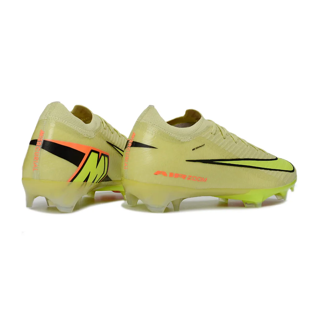 Chuteira Infantil Campo Nike Air Zoom Mercurial Vapor 16 Elite FG Amarelo