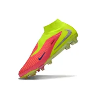 Chuteira Infantil Campo Nike Phantom GX 6 Elite FG Amarelo e Rosa - imagem 5