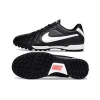 Chuteira Society Nike Tiempo Ligeira V TF Preto e Branco - imagem 6